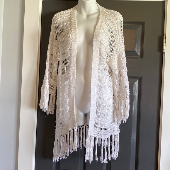 Retrod Knit Fringe Cardigan - Picture 1 of 5